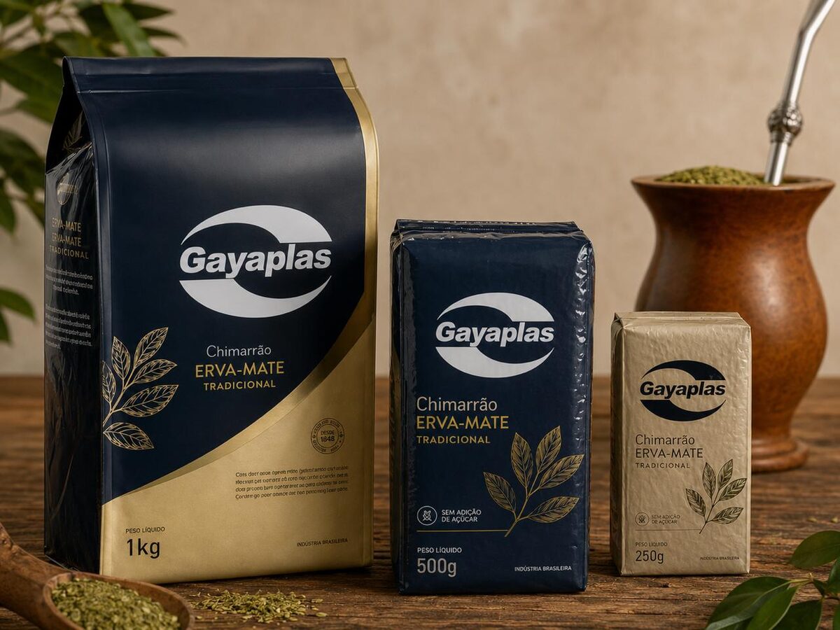 Embalagens flexíveis para erva-mate, chimarrão e tererê